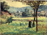 Theodore Clement Steele Canvas Paintings - Flower Garden at Brookville